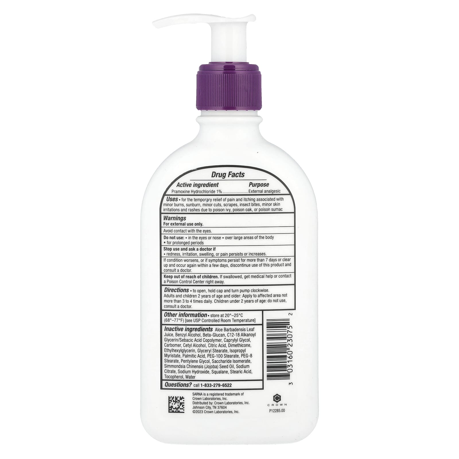 Sarna, Anti-Itch Lotion, Sensitive, 7.5 fl oz (222 ml) - Image 2