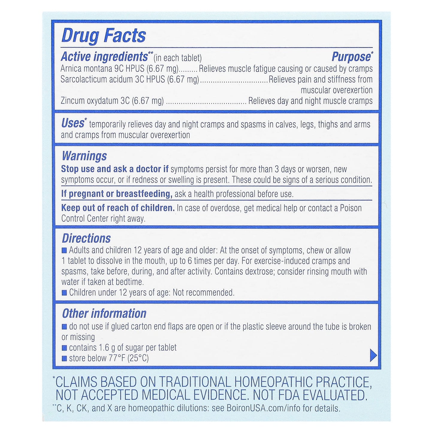 Boiron Arnicare Leg Cramp Relief - Natural Relief for Day and Night Cramps - Image 2