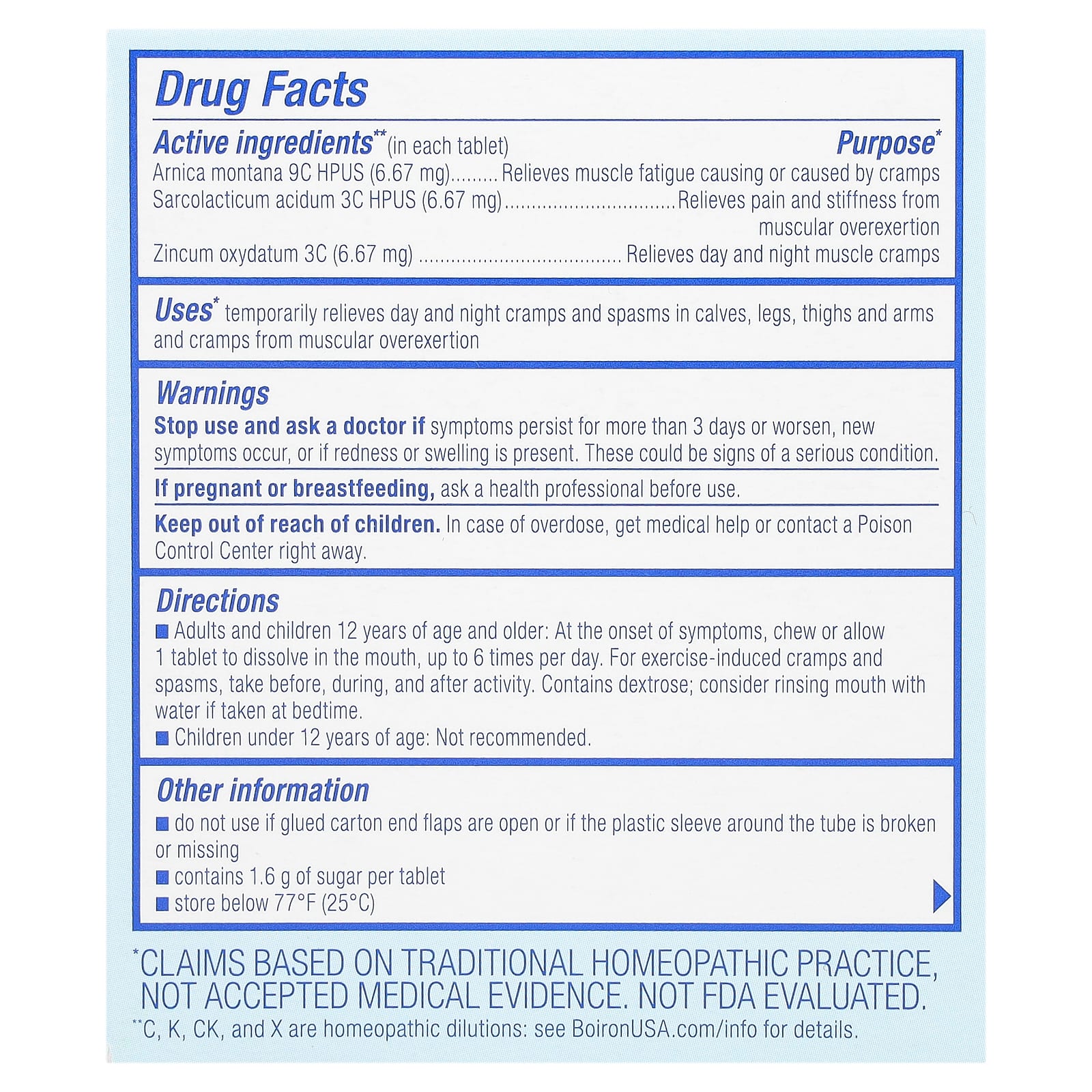 Boiron Arnicare Leg Cramp Relief - Natural Relief for Day and Night Cramps - Image 2