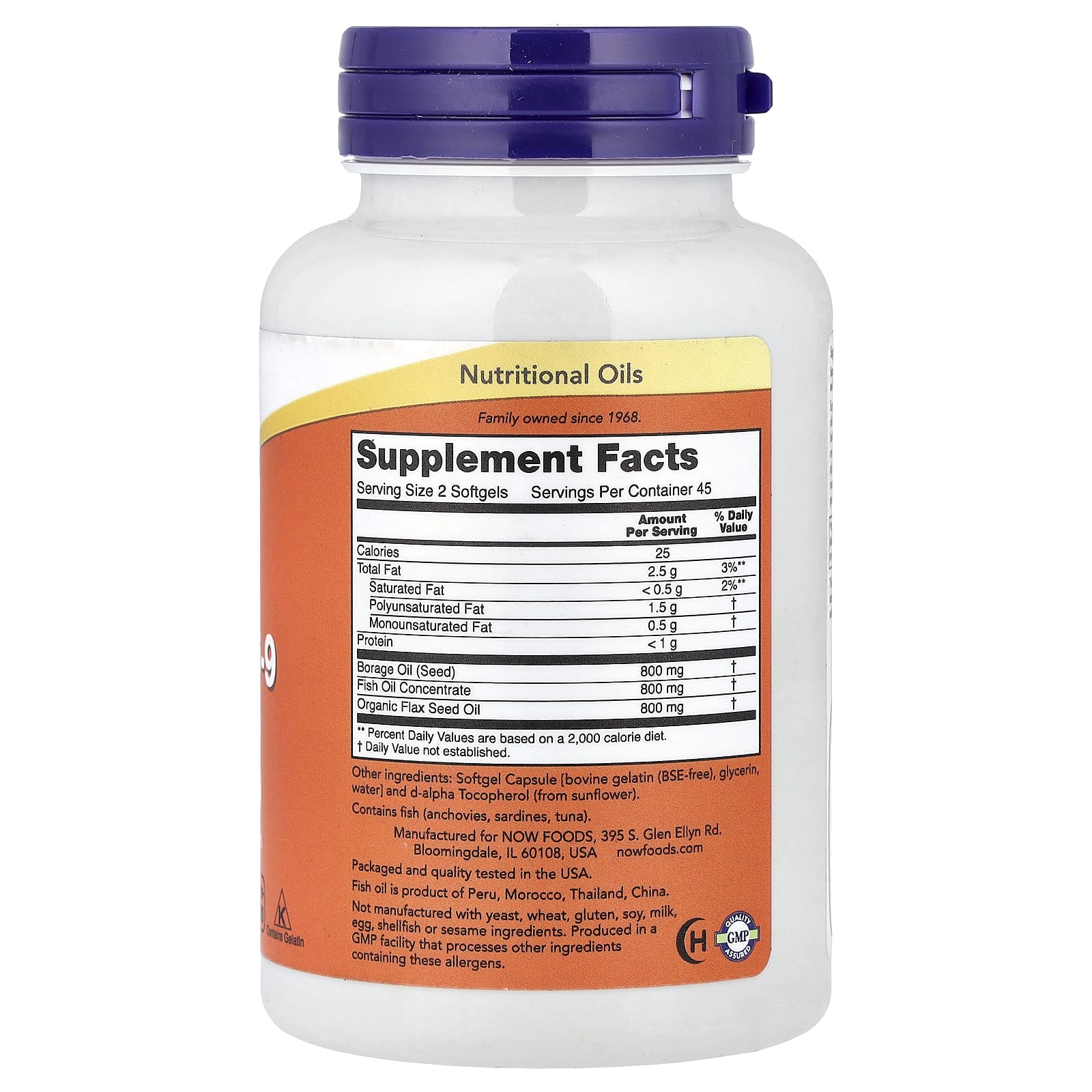NOW Foods, Super Omega 3-6-9 Fish Oil, 90 Softgels - Image 2