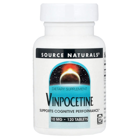 Source Naturals, Vinpocetine, 10 mg, 120 Tablets - Image 1