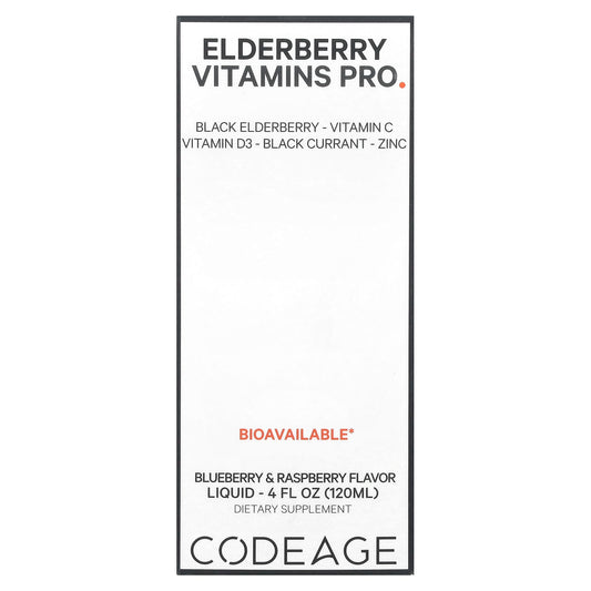 Elderberry Vitamin Pro with Blueberry & Raspberry, 120 ml - Image 1