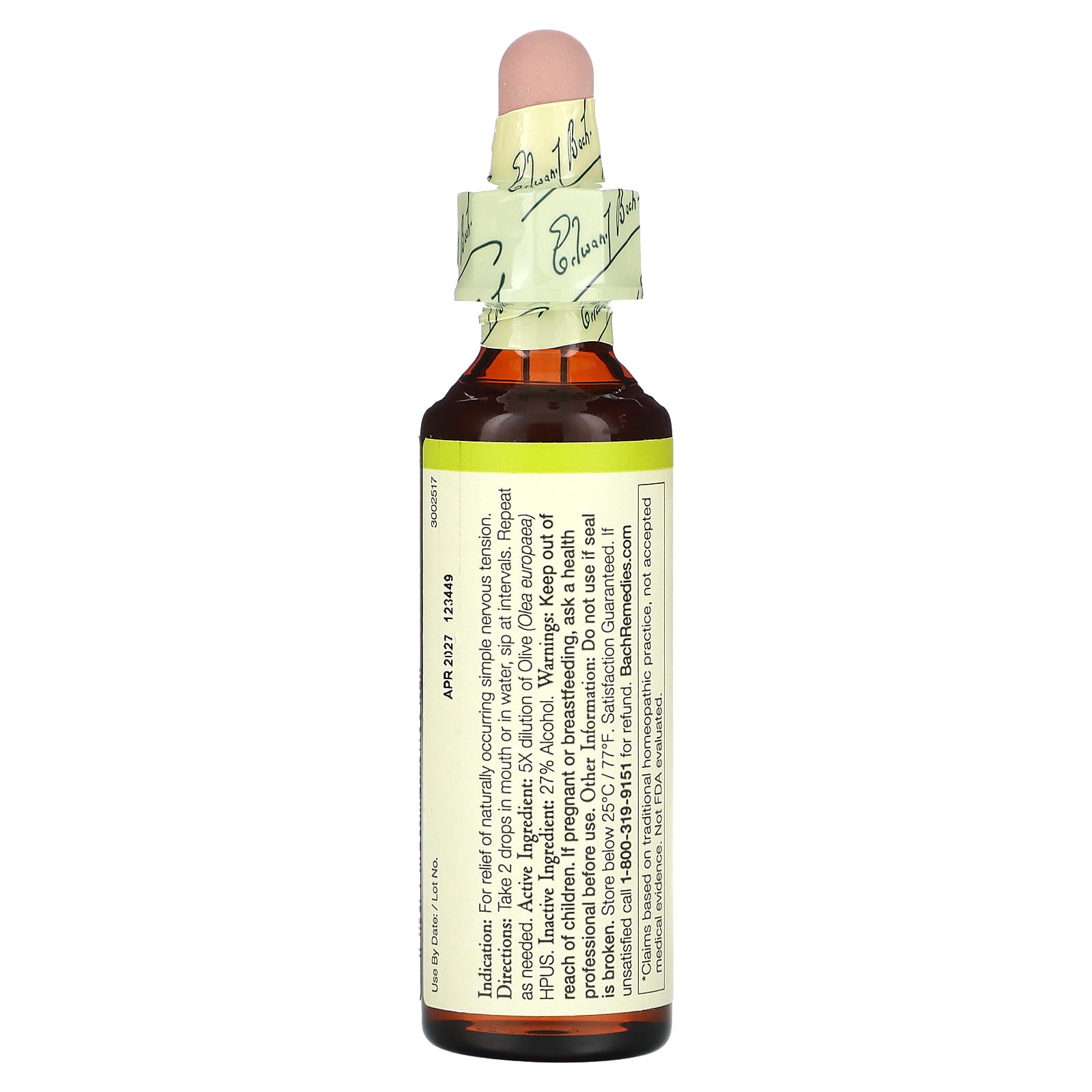 Bach Original Flower Remedies for Energy & Relaxation, 0.7 fl oz (20 ml) - Image 2