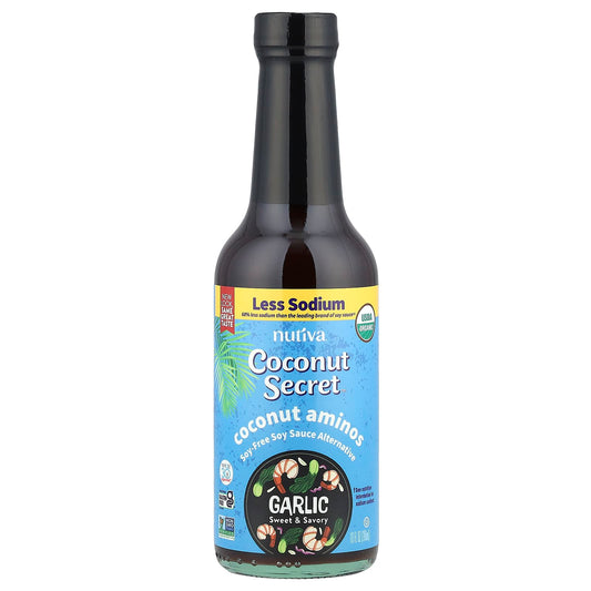 Garlic Coconut Aminos - Soy-Free Soy Sauce Alternative by Coconut Secret - Image 1