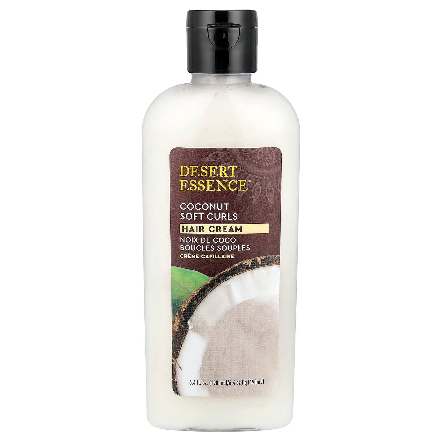 Desert Essence Coconut Soft Curls Hair Cream, 6.4 fl oz - Image 1
