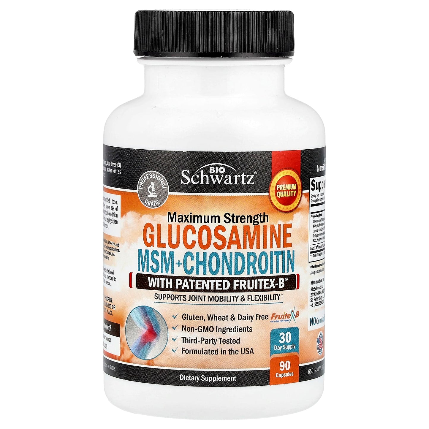 BioSchwartz Glucosamine Supplement for Joint Mobility & Flexibility - Image 1