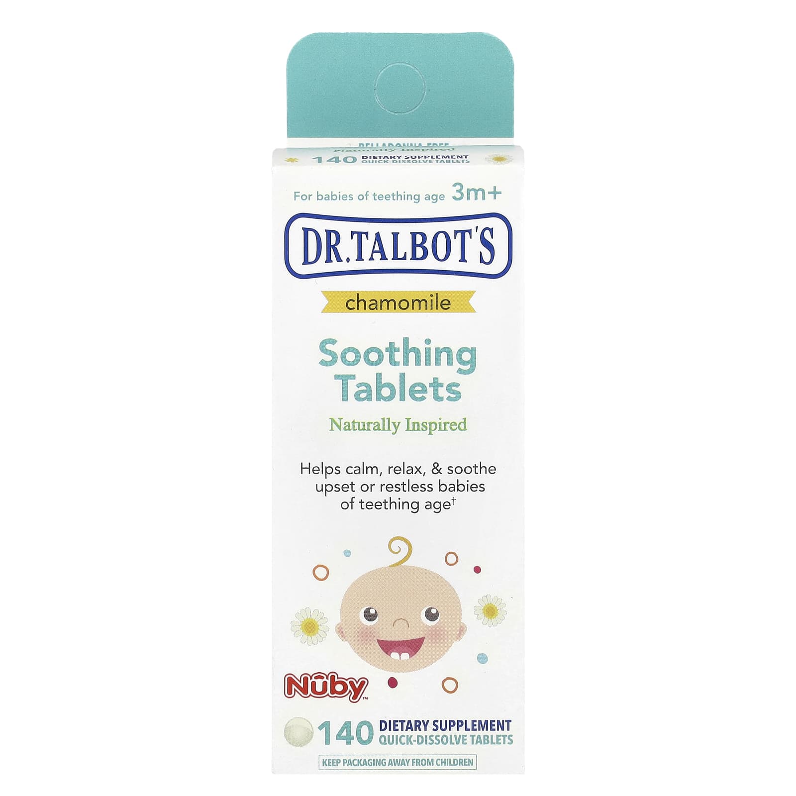 Dr. Talbot's Soothing Tablets for Teething Babies - 140 Quick-Dissolve Tablets - Image 1
