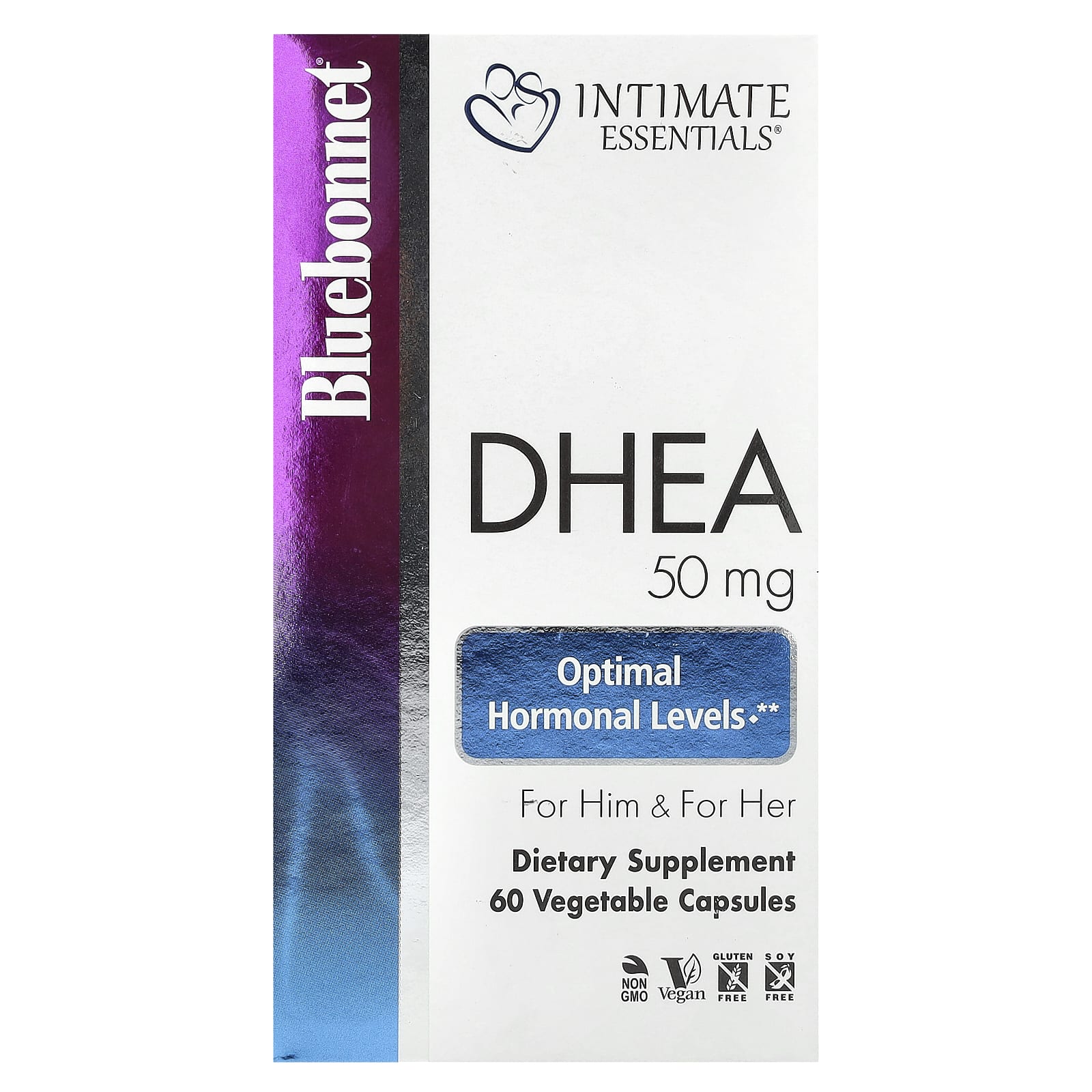 Bluebonnet Nutrition DHEA 50mg Capsules for Hormonal Balance - Image 1