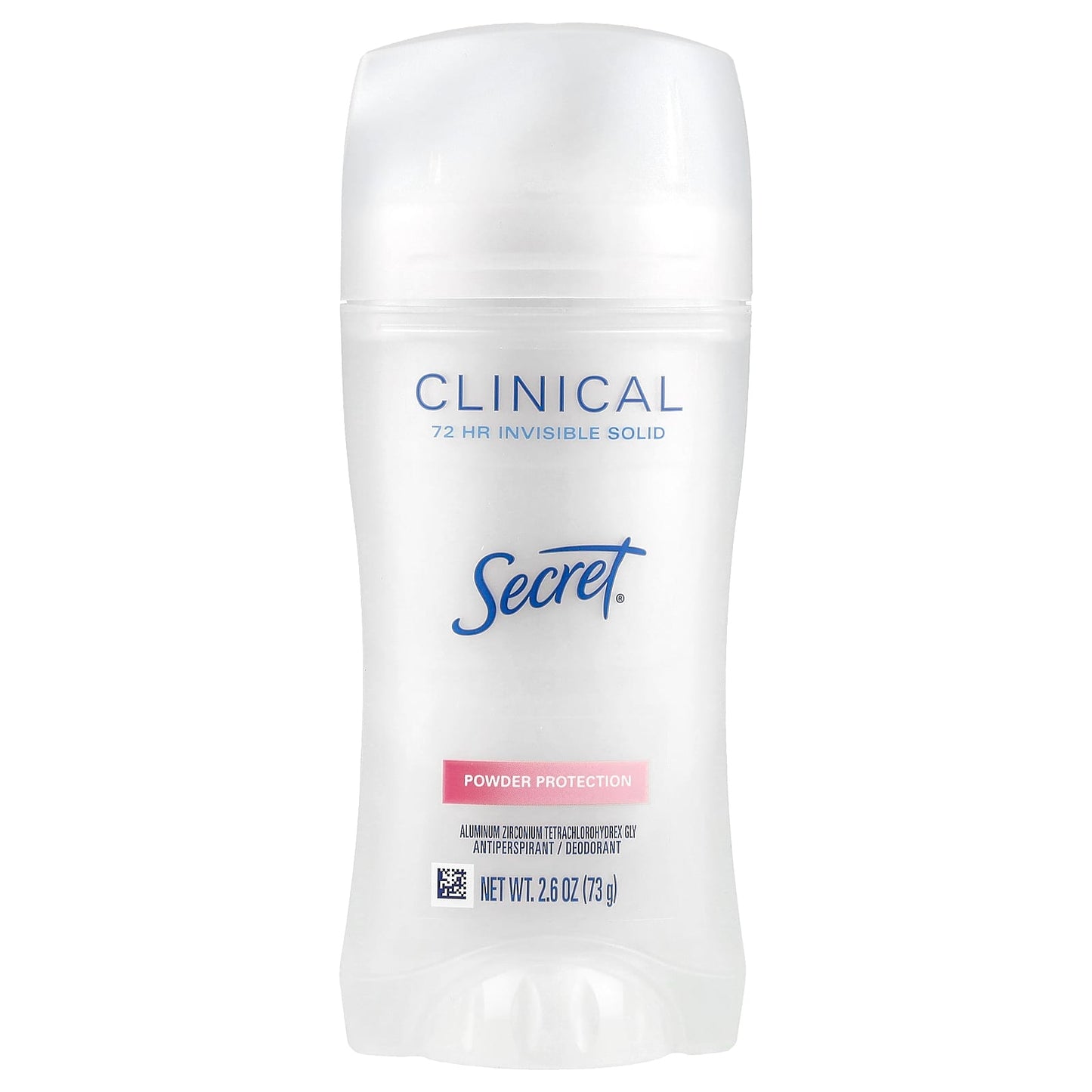 Secret, Clinical, Antiperspirant/Deodorant, 72 HR Invisible Solid, Powder Protection, 2.6 oz (73 g) - Image 1