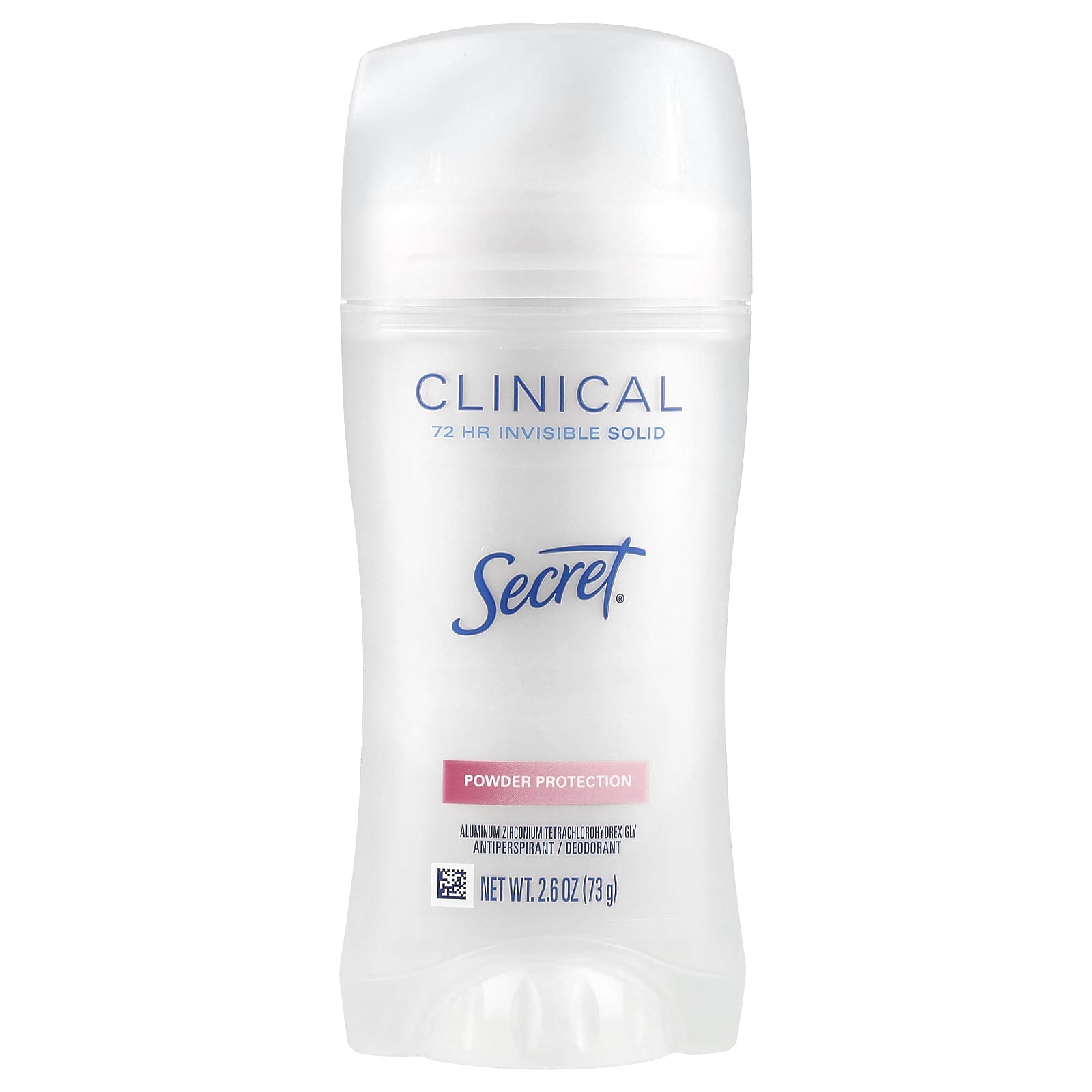 Secret, Clinical, Antiperspirant/Deodorant, 72 HR Invisible Solid, Powder Protection, 2.6 oz (73 g) - Image 1