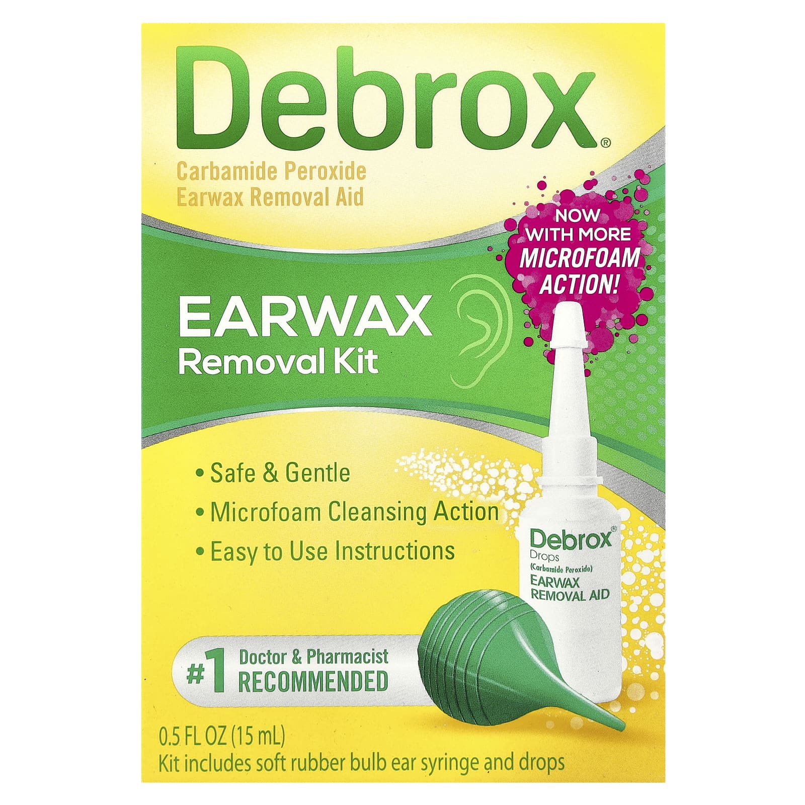 Gentle Earwax Removal Kit by Debrox - 0.5 fl oz (15 ml) - Image 2