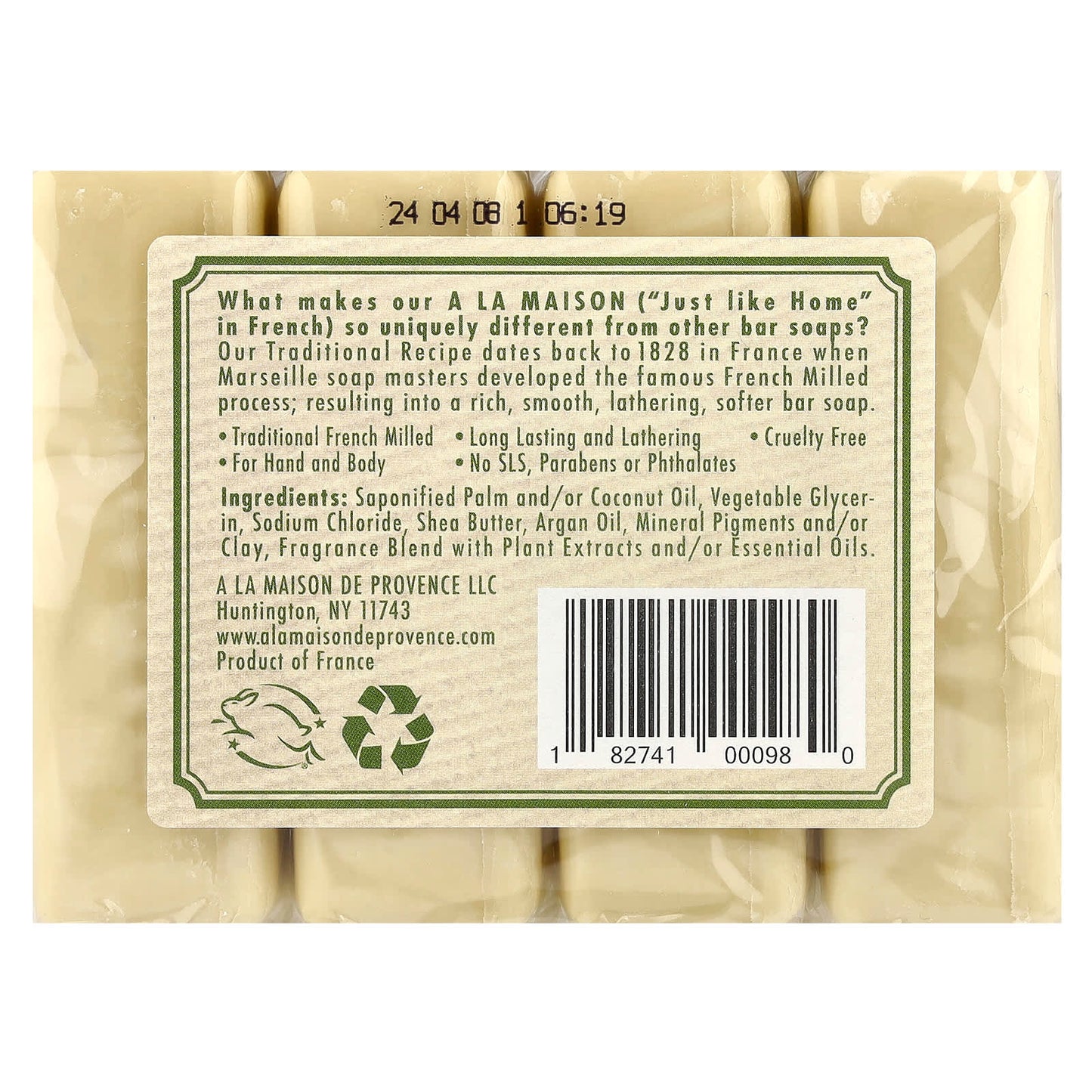 French Milled Rosemary Mint Soap Bars - Cruelty-Free & SLS Free - Image 2