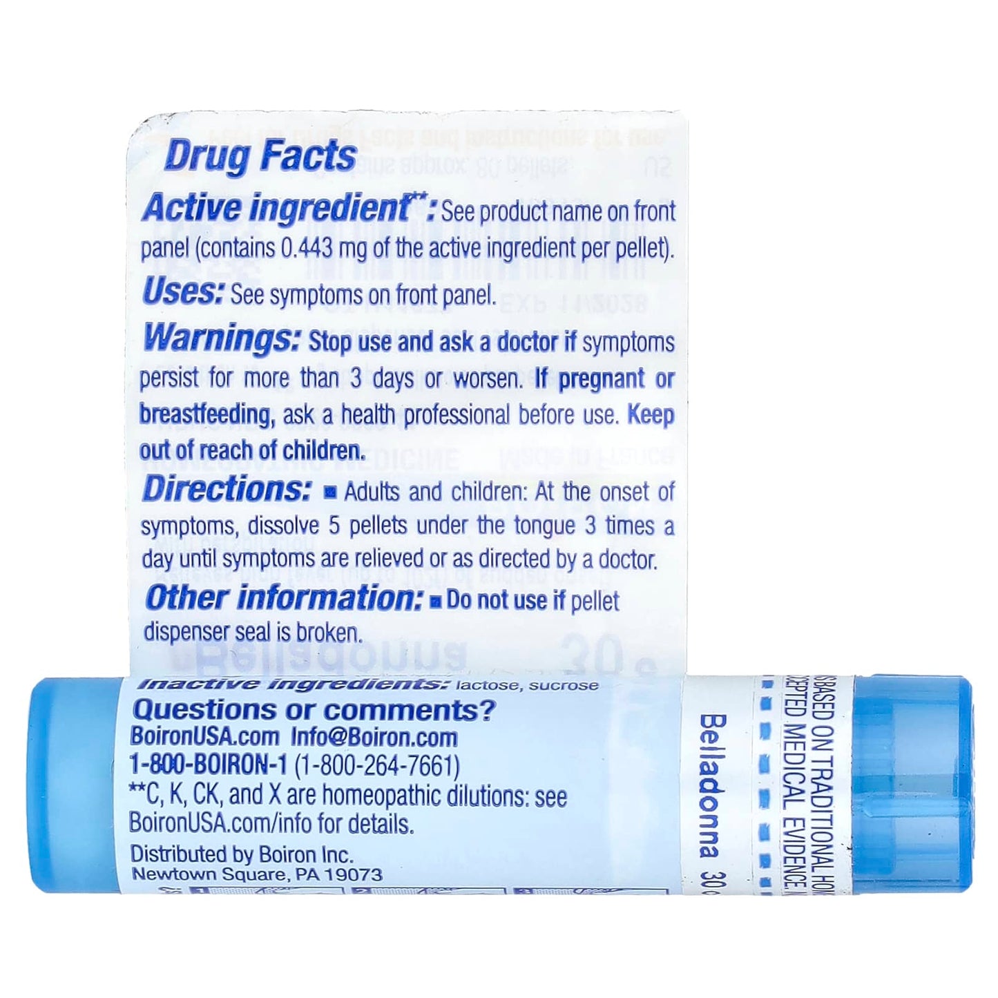 Boiron Belladonna 30C Fever Relief Pellets - Image 2