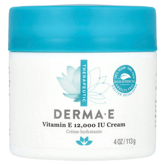 Derma E Vitamin E Moisturizer for Dry Skin, 4 oz - Image 1