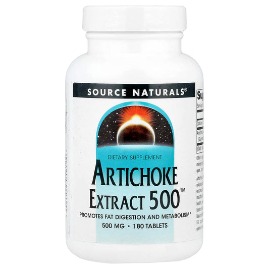 Source Naturals, Artichoke Extract 500™, 180 Tablets - Image 1