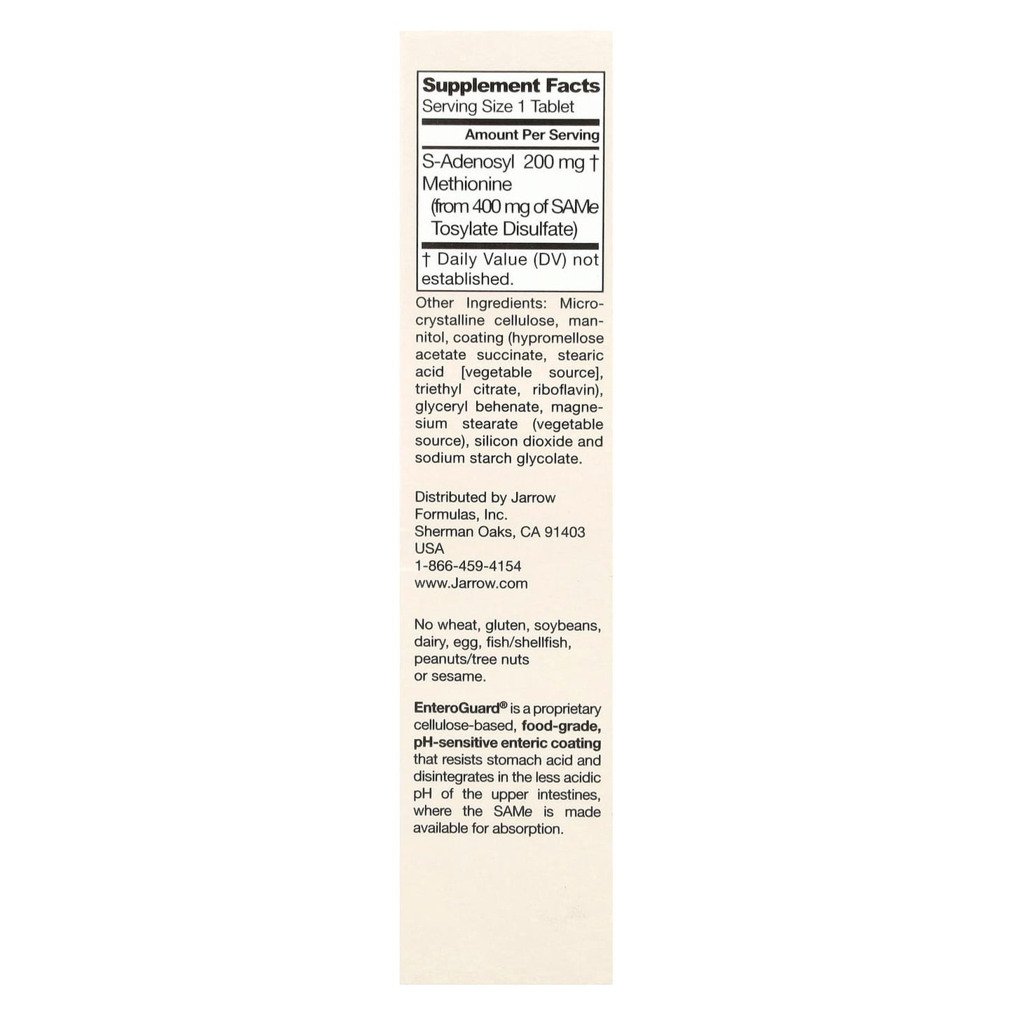 Jarrow Formulas SAMe 200 for Balanced Mood, Joint Health & Liver - Image 2