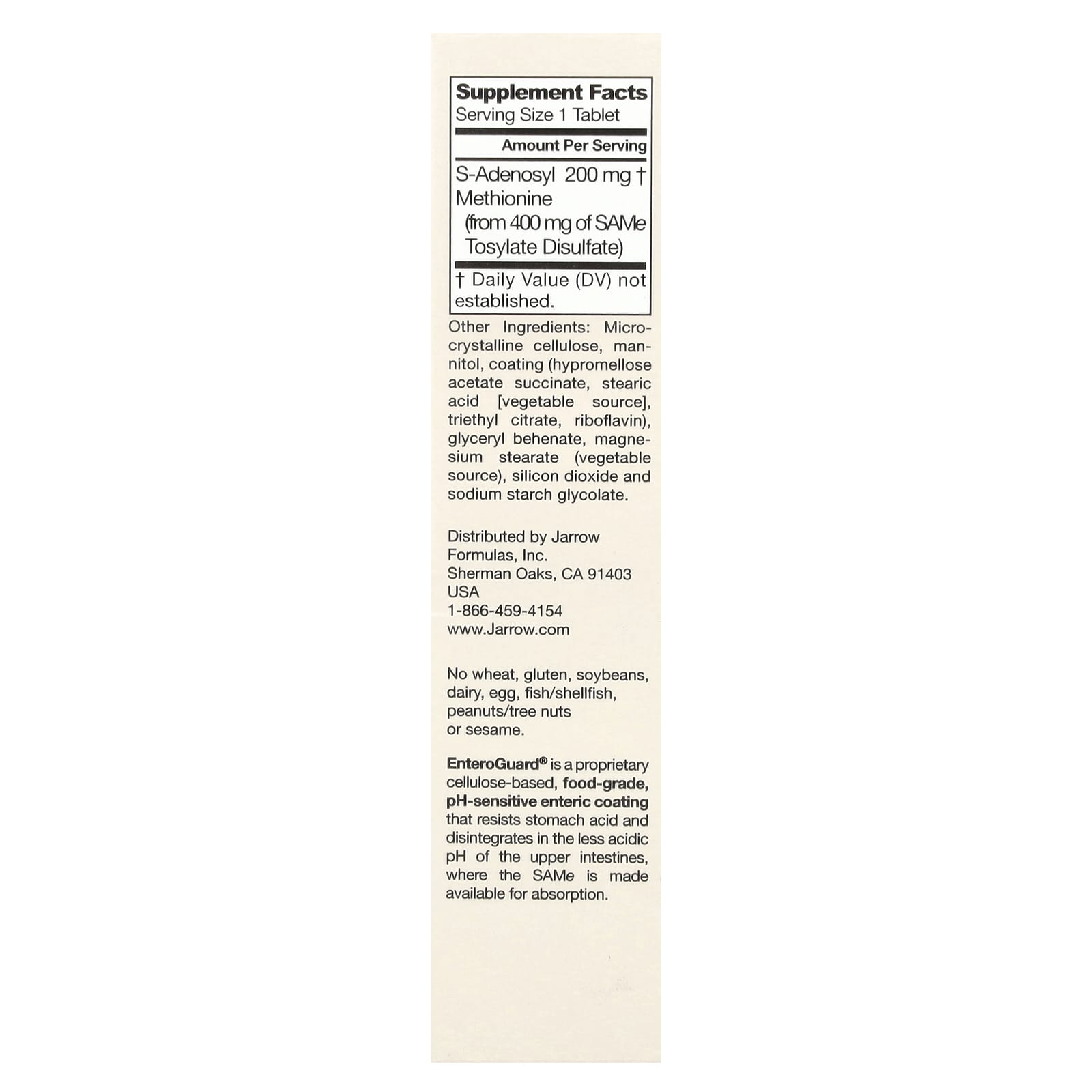 Jarrow Formulas SAMe 200 for Balanced Mood, Joint Health & Liver - Image 2