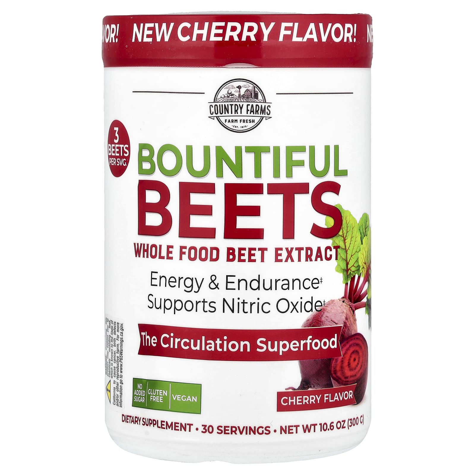Boost Energy & Endurance with Country Farms Bountiful Beets - Image 1