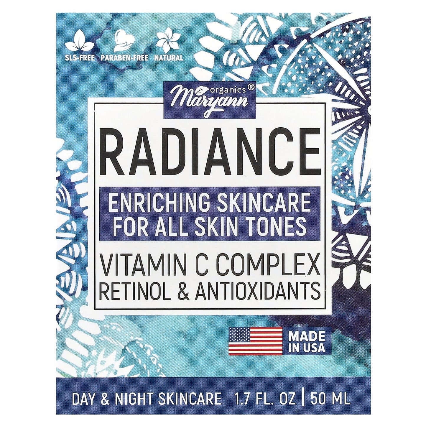 MaryAnn Organics, Radiance, Vitamin C Complex, Retinol & Antioxidants , 1.7 fl oz (50 ml) - Image 2