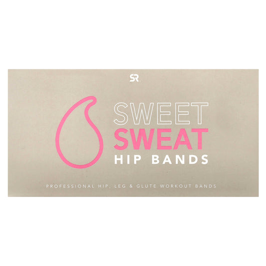 Sports Research, Sweet Sweat, Hip Bands, Pink, 3 Bands - Image 1
