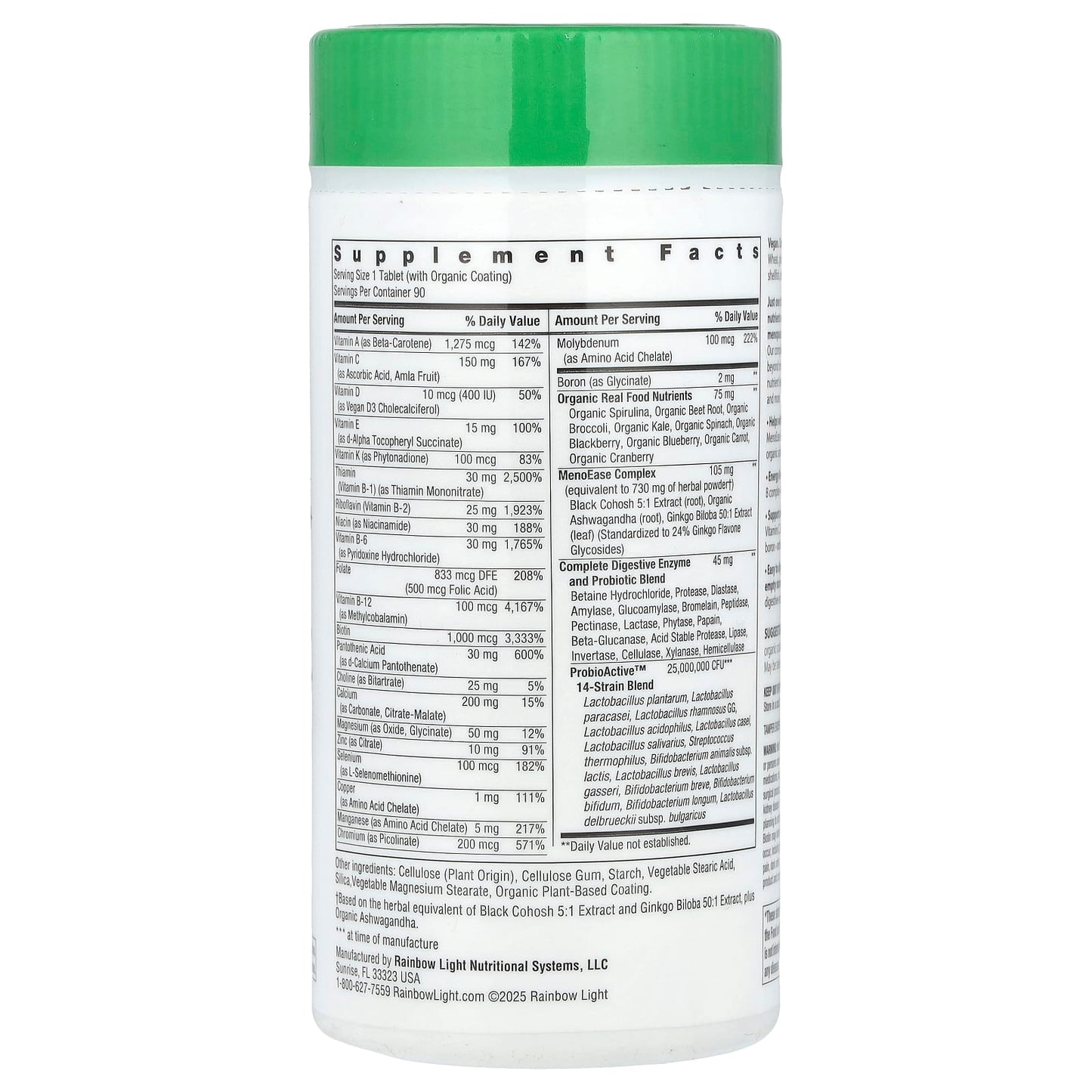 Rainbow Light, Menopause One™+, 90 Tablets - Image 2