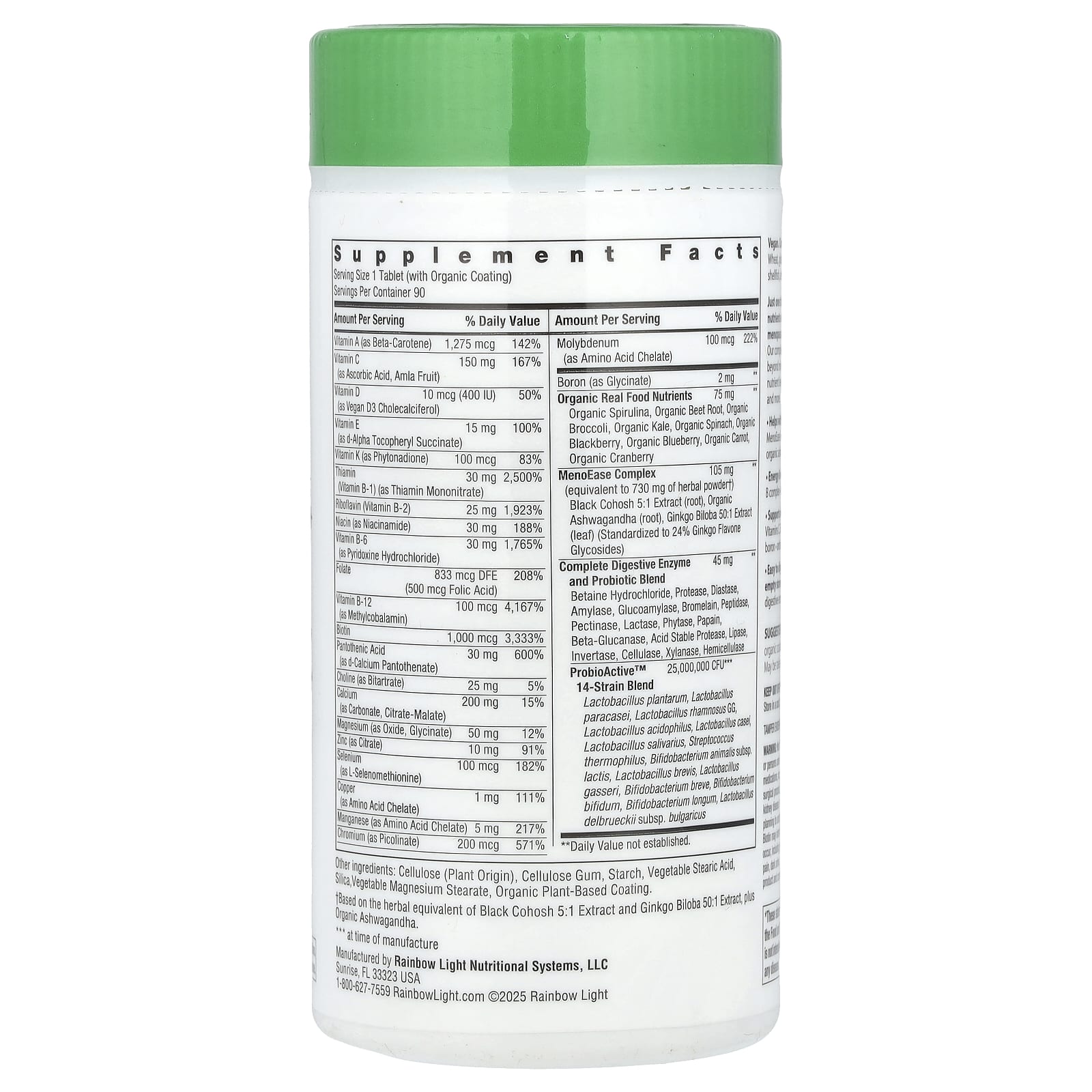 Rainbow Light, Menopause One™+, 90 Tablets - Image 2
