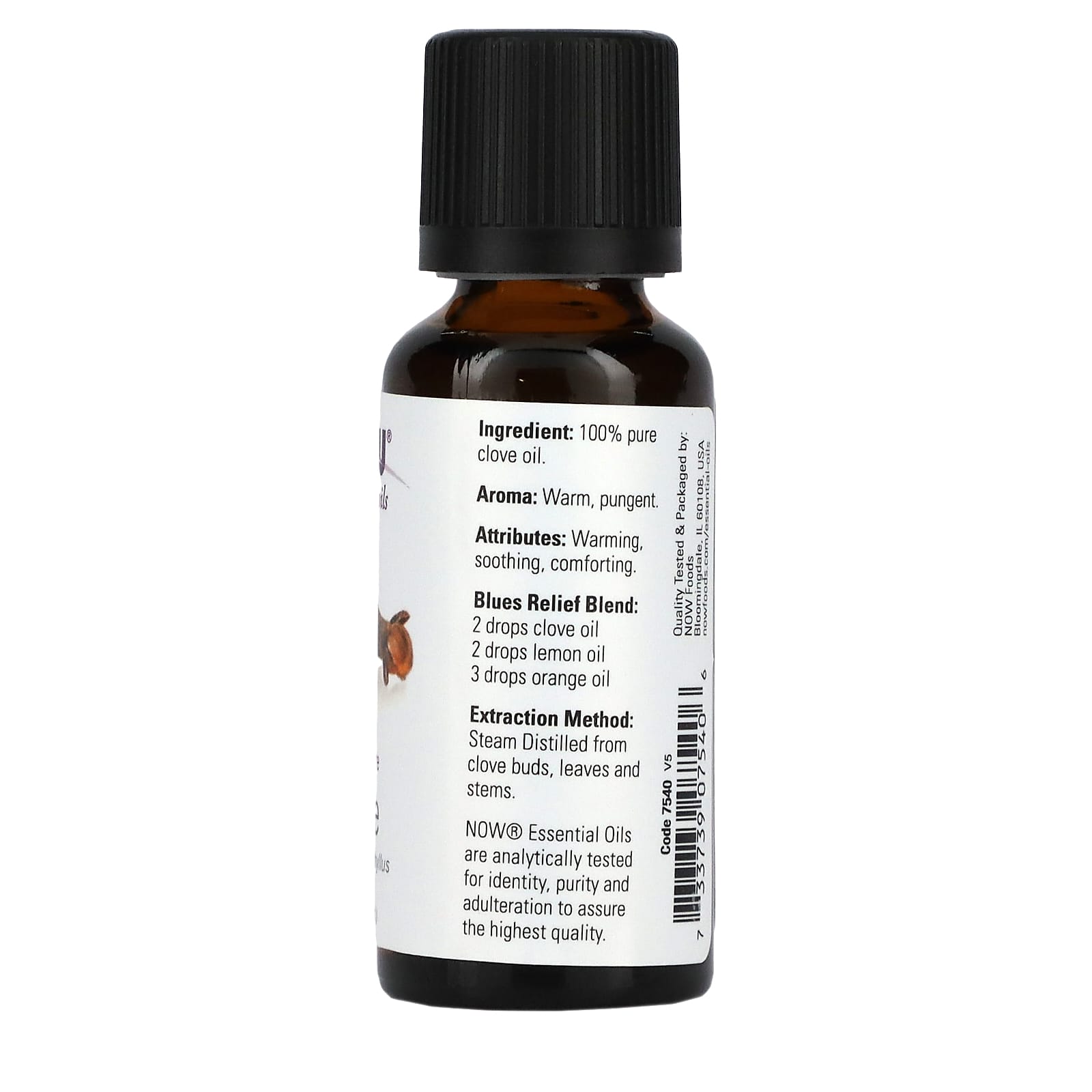 NOW Foods, Essential Oils, Clove, 1 fl oz (30 ml) - Image 2