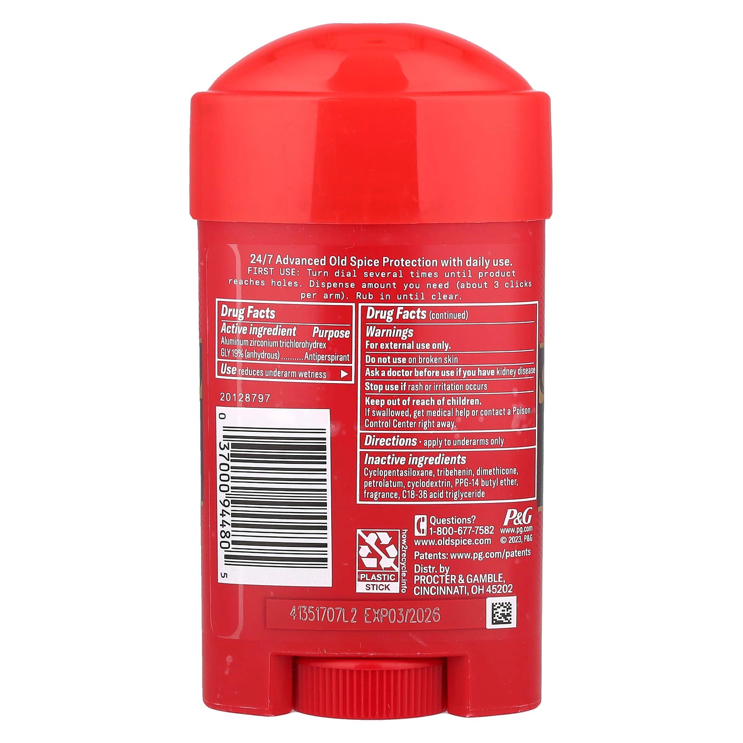 Old Spice, Sweat Defense Anti-Perspirant Deodorant, Soft Solid, Swagger, 2.6 oz (73 g) - Image 2
