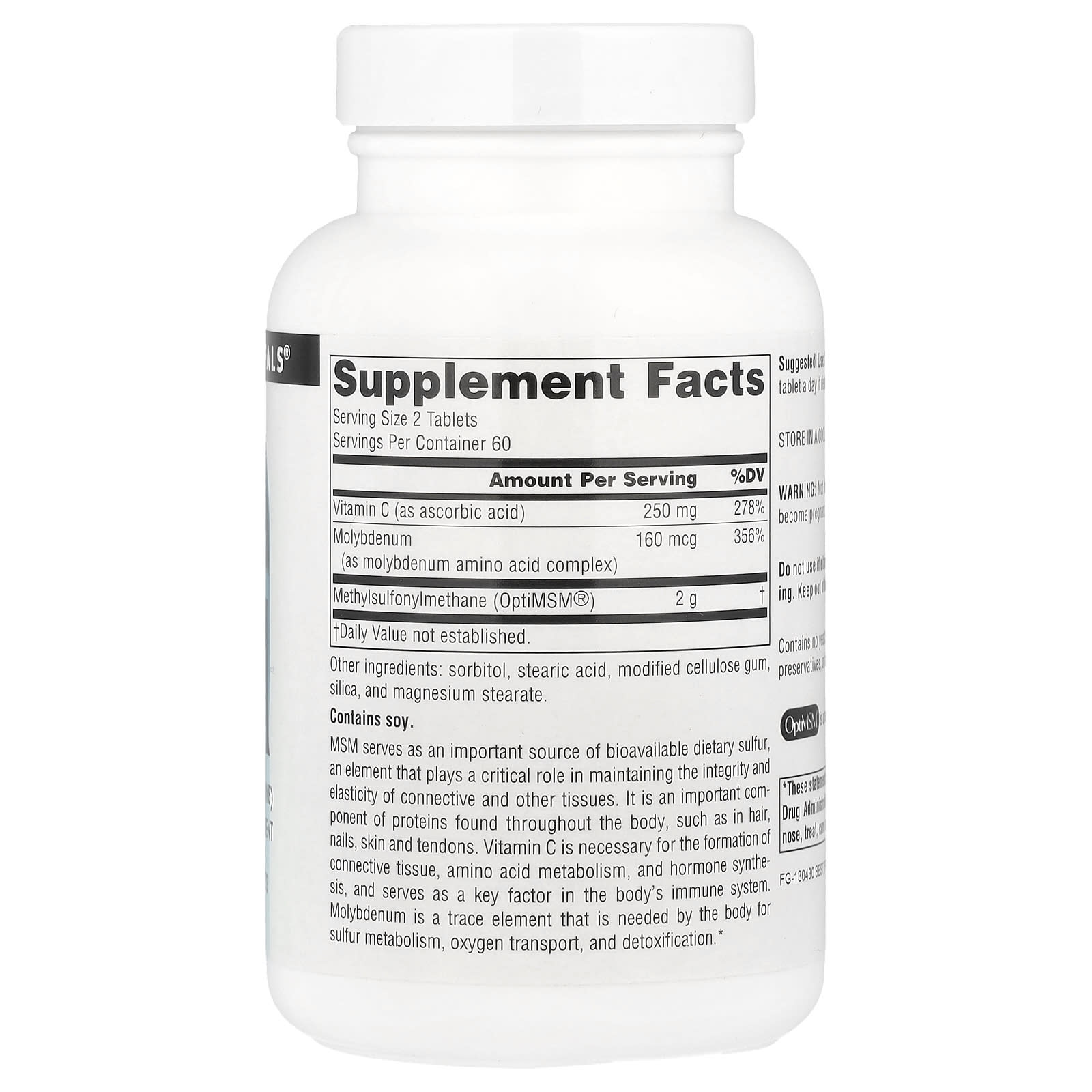 Source Naturals, MSM, 120 Tablets - Image 2