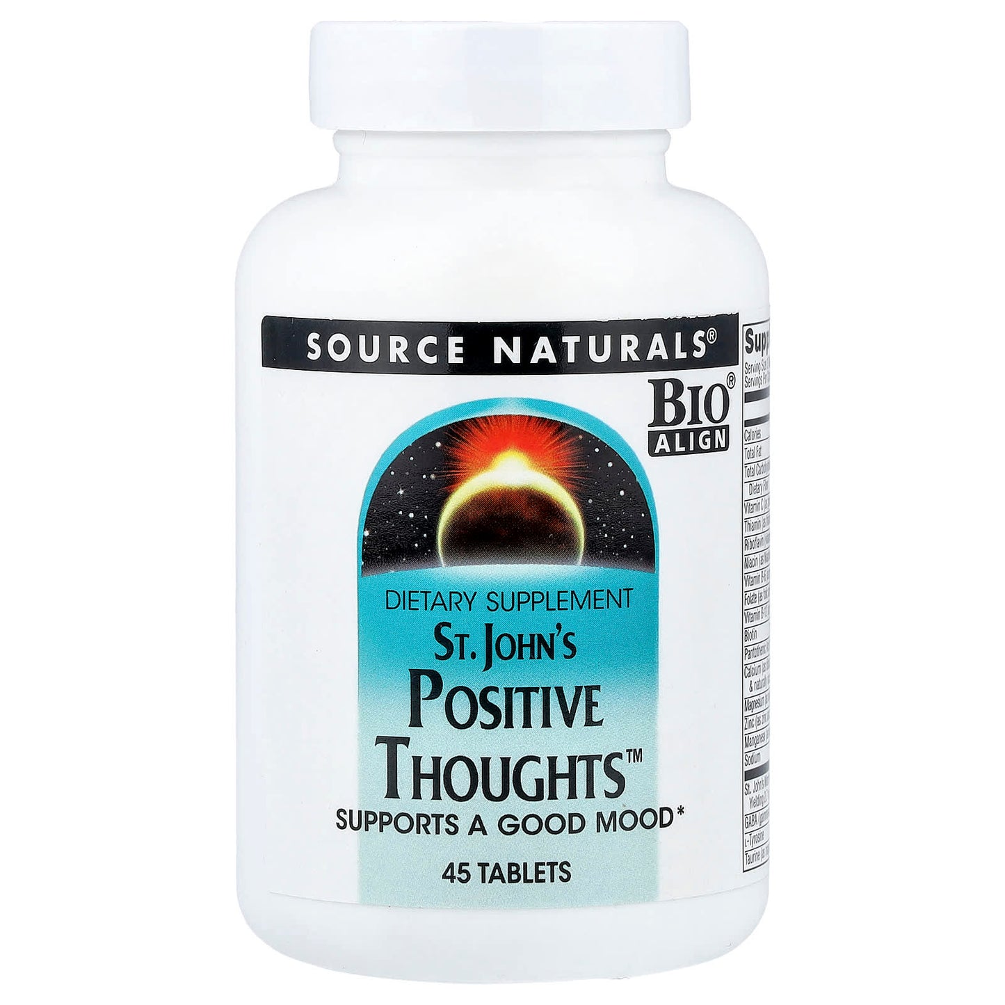 Source Naturals, St. John's Positive Thoughts™, 45 Tablets - Image 1