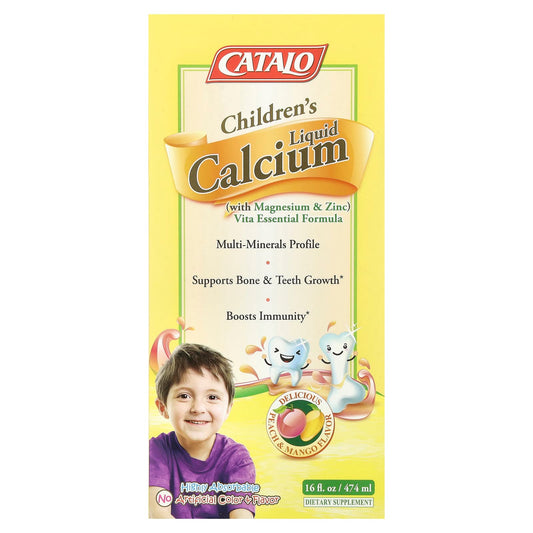 CATALO Children's Liquid Calcium with Magnesium & Zinc, Supports Healthy Growth - Image 1