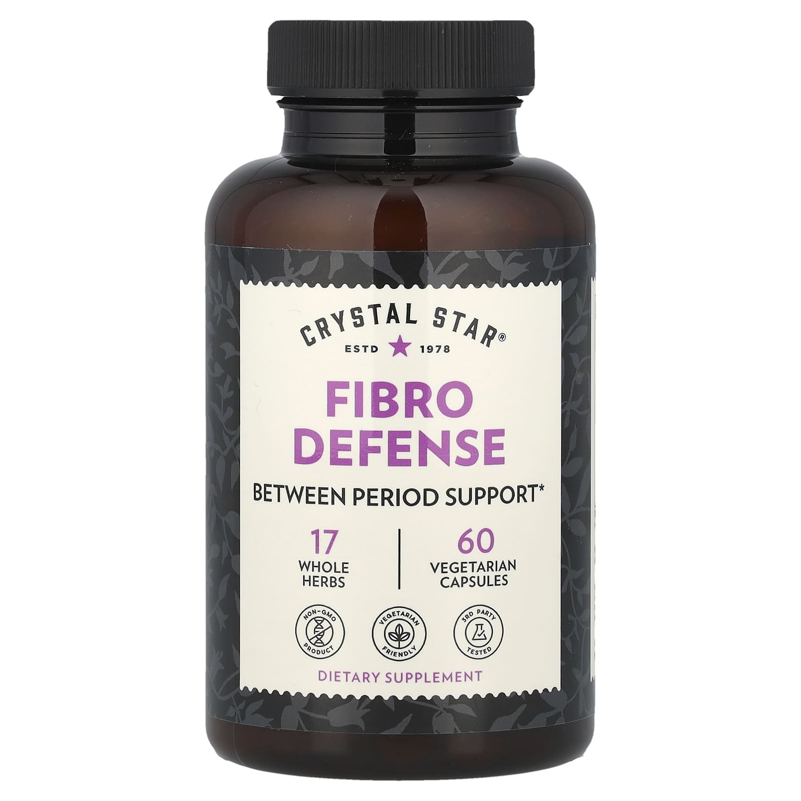 Crystal Star Fibro Defense for Breast & Uterine Health - 60 Capsules - Image 1