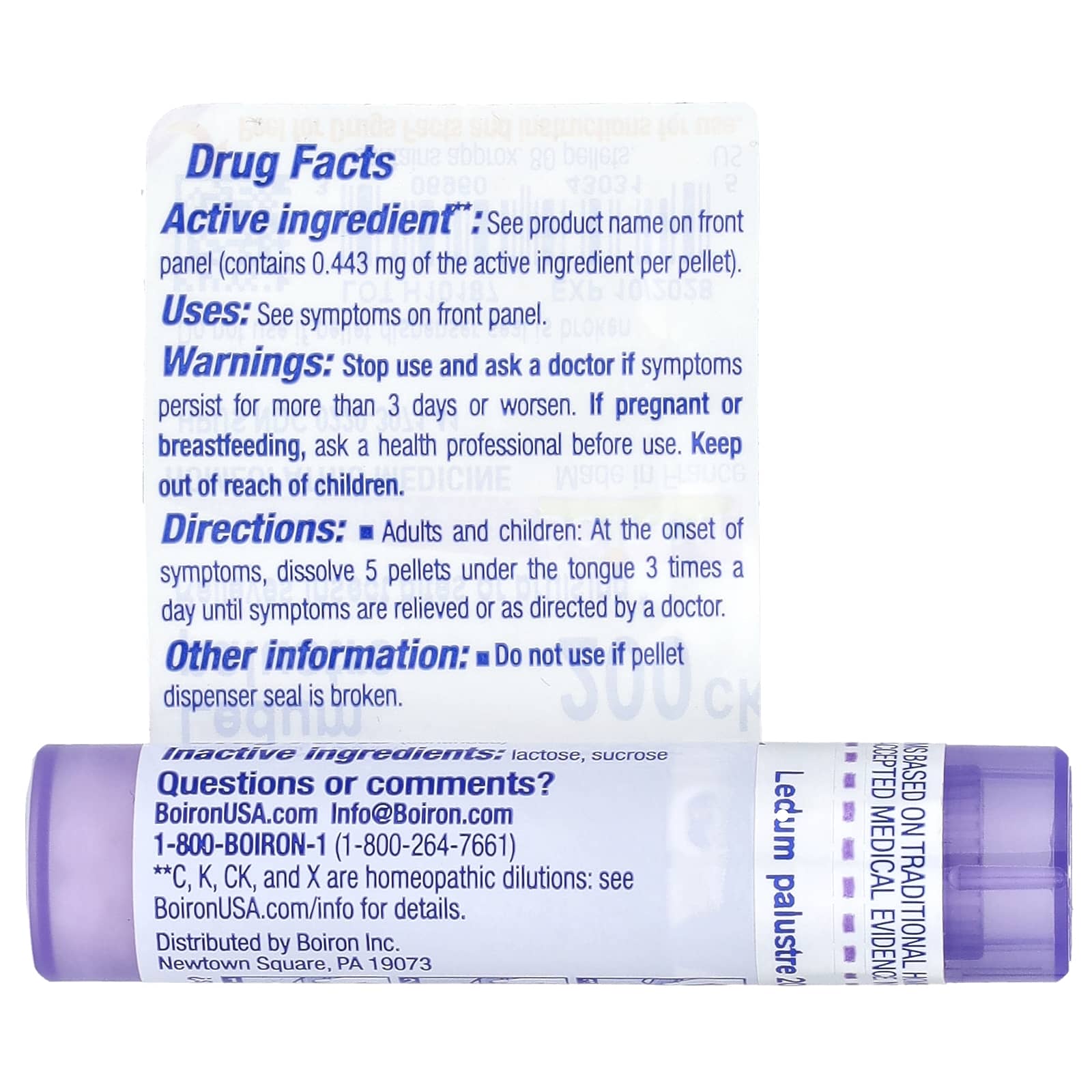 Boiron Homeopathic Bug Bite Relief - 200CK, 80 Pellets - Image 2