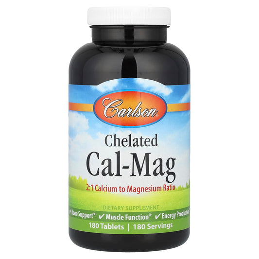 Carlson Chelated Cal-Mag 2:1 Ratio for Bone & Energy Support - Image 1