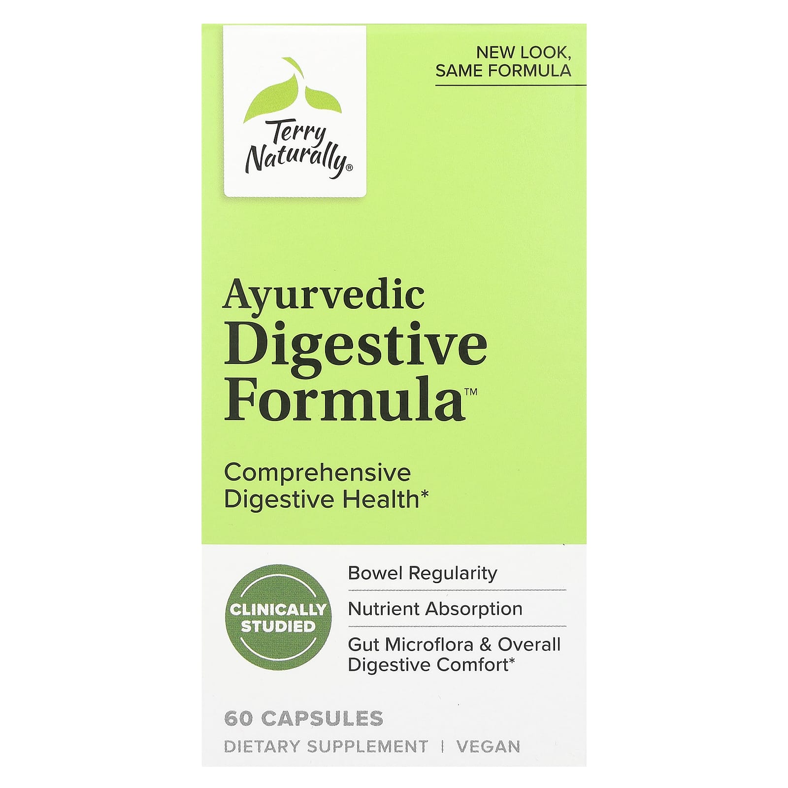 Terry Naturally, Ayurvedic Digestive Formula, 60 Capsules - Image 1