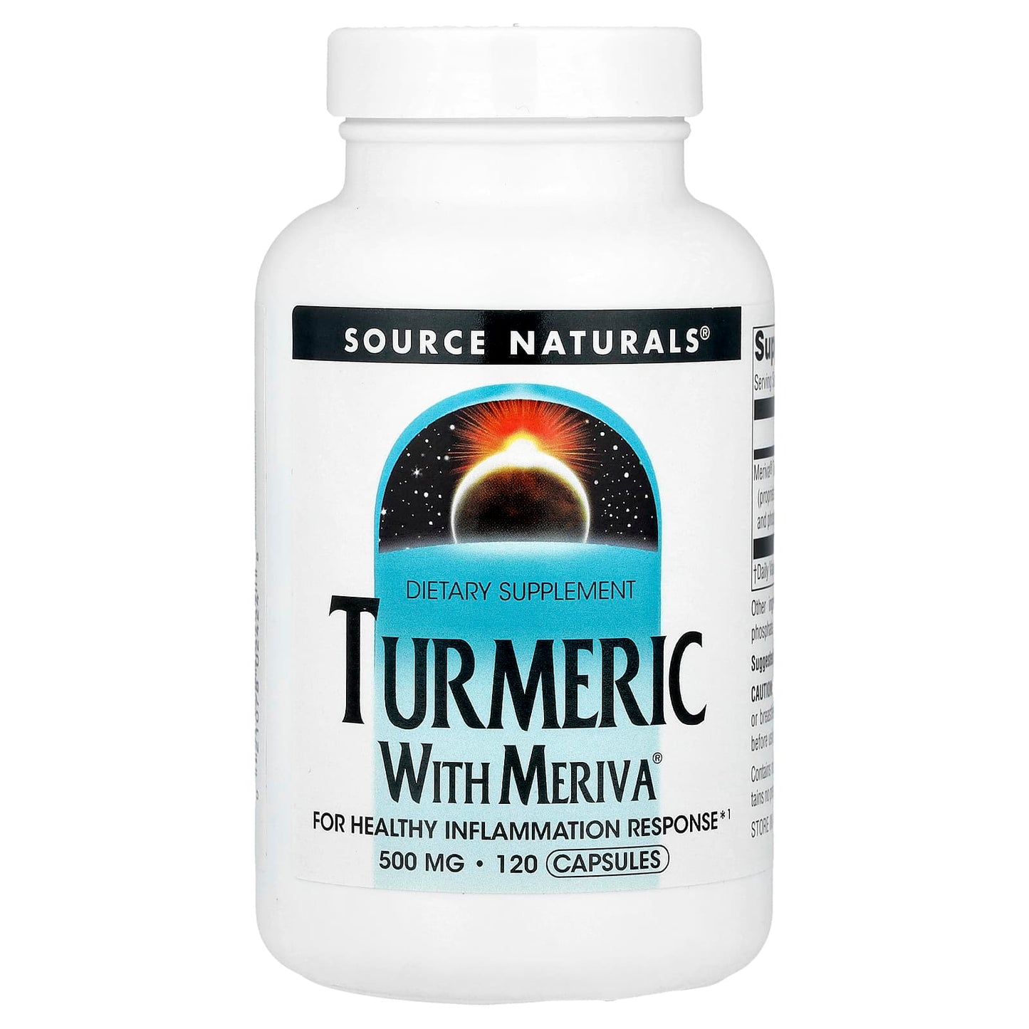 Source Naturals, Turmeric With Meriva®, 500 mg, 120 Capsules - Image 1
