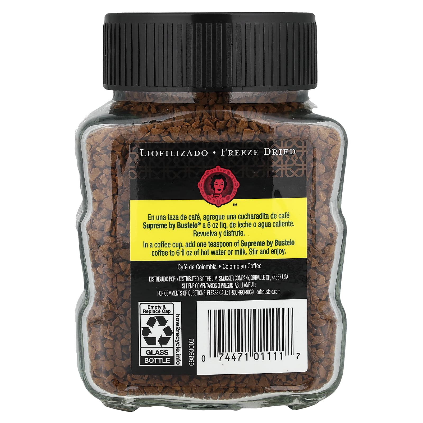 Café Bustelo Supreme by Bustelo Freeze Dried Instant Coffee - 3.52 oz - Image 2
