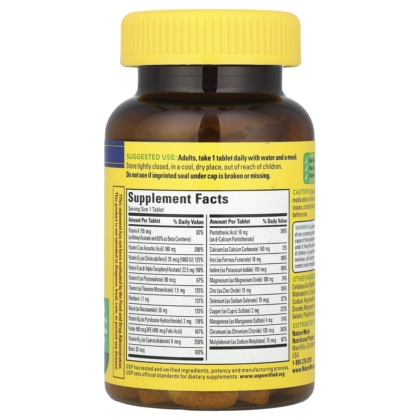 Nature Made, Multi with Iron, 130 Tablets - Image 2