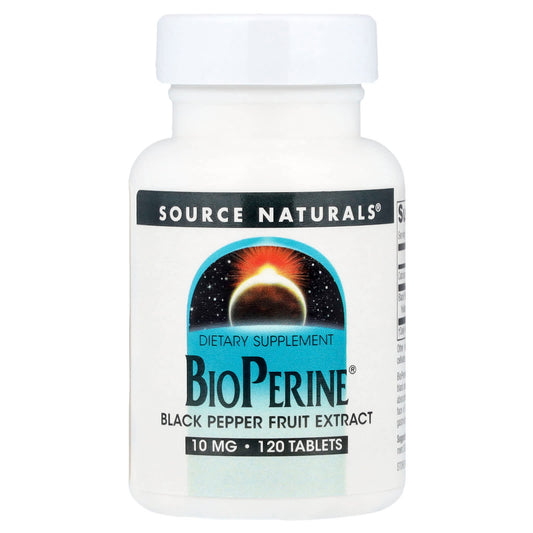 Source Naturals, BioPerine®, 10 mg, 120 Tablets - Image 1