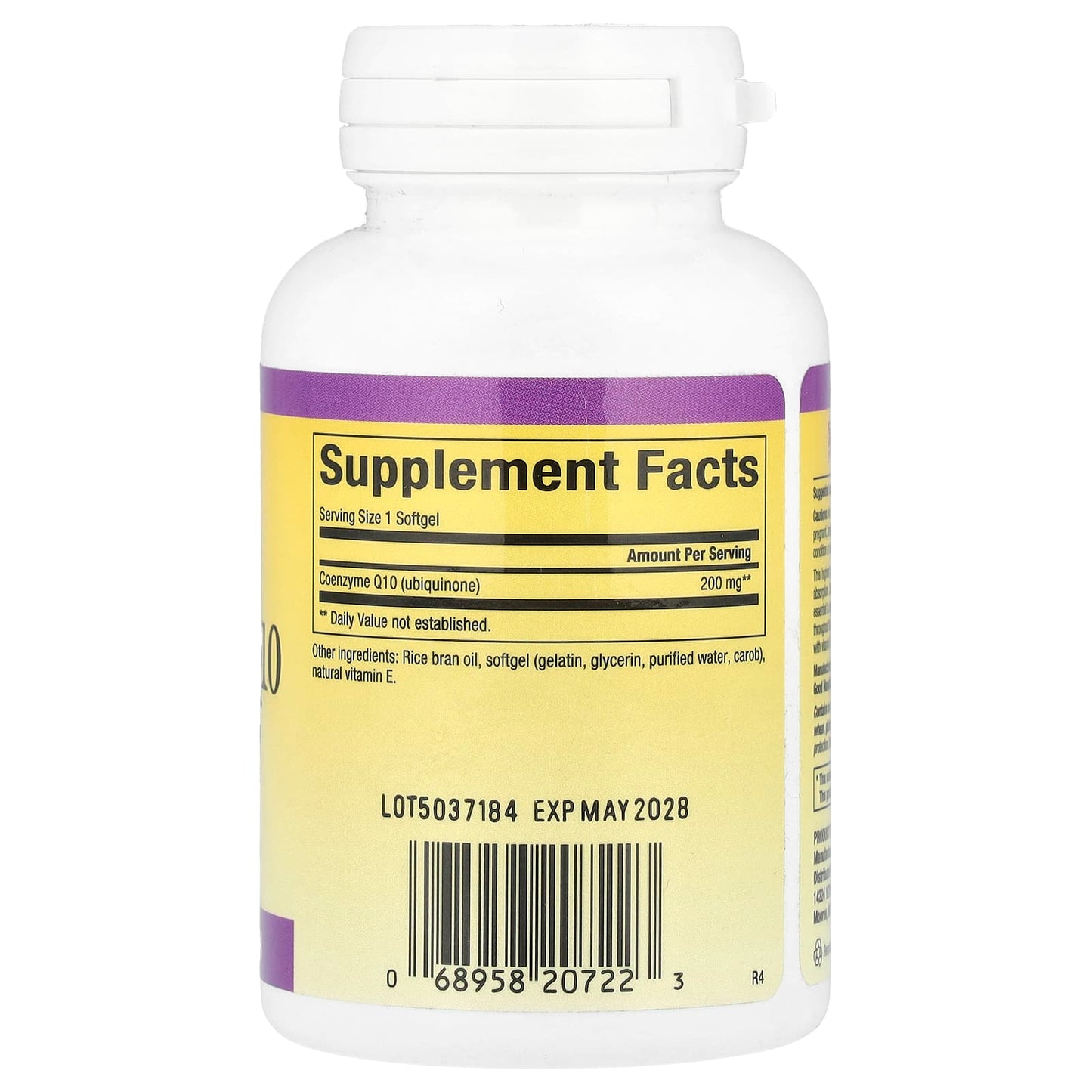 Natural Factors, Coenzyme Q10, 200 mg, 60 Softgels - Image 2