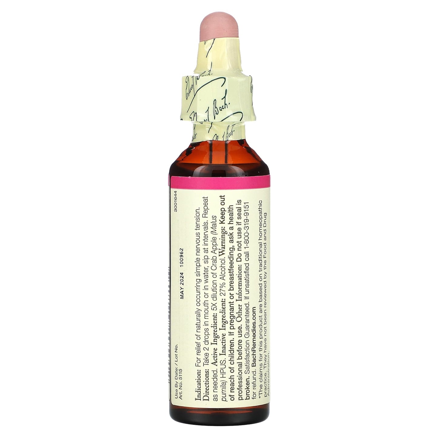 <strong>Bach Original Flower Remedies Crab Apple</strong> for Nervous Tension Relief, 0.7 fl oz (20 ml) - Image 2