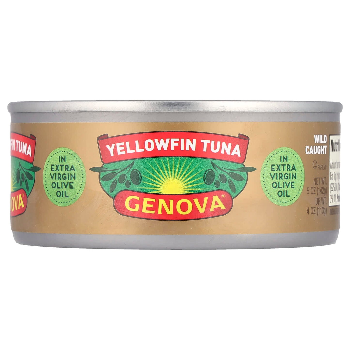 Wild Caught Yellowfin Tuna in Extra Virgin Olive Oil by Genova - Image 1