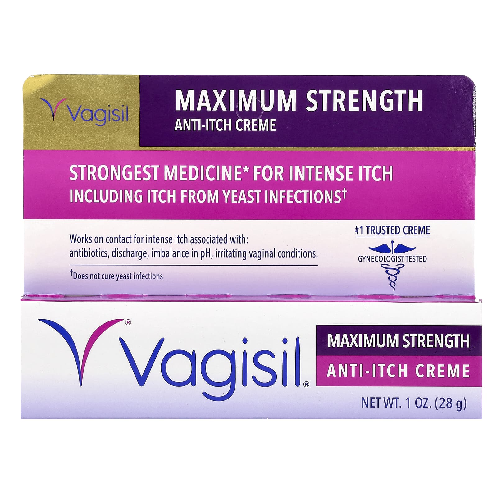Vagisil, Anti-Itch Creme, Maximum Strength, 1 oz (28 g) - Image 2