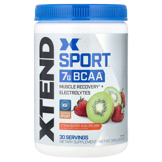 XTEND, Sport®, 7G BCAA, Strawberry Kiwi Splash, 12.2 oz (345 g) - Image 1