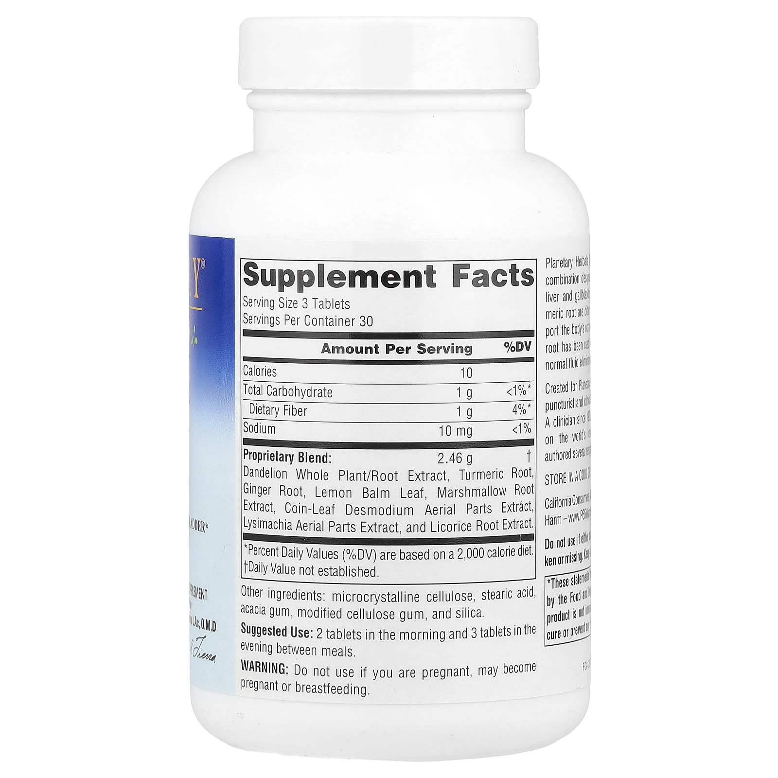 Planetary Herbals, Stone Free®, 90 Tablets - Image 2
