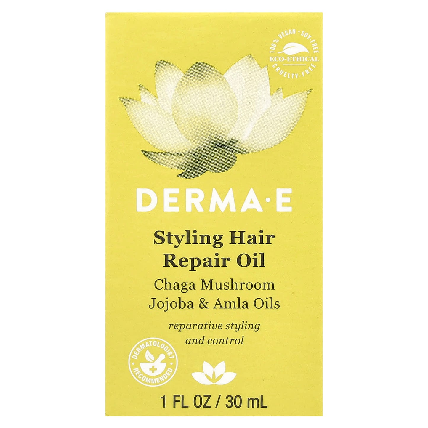 DERMA E Styling Hair Repair Oil, 1 fl oz, Vegan & Cruelty-Free - Image 2