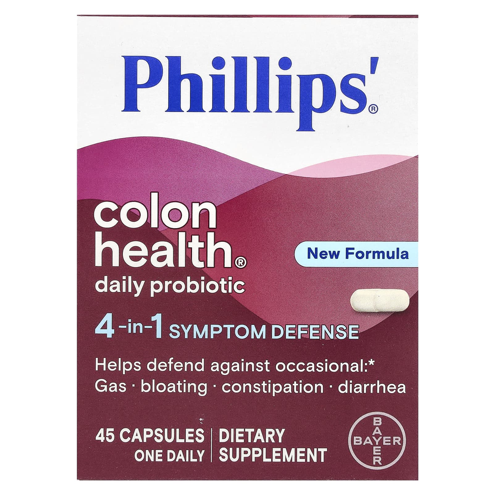 Phillip's, Colon Health Daily Probiotic, 45 Capsules - Image 1