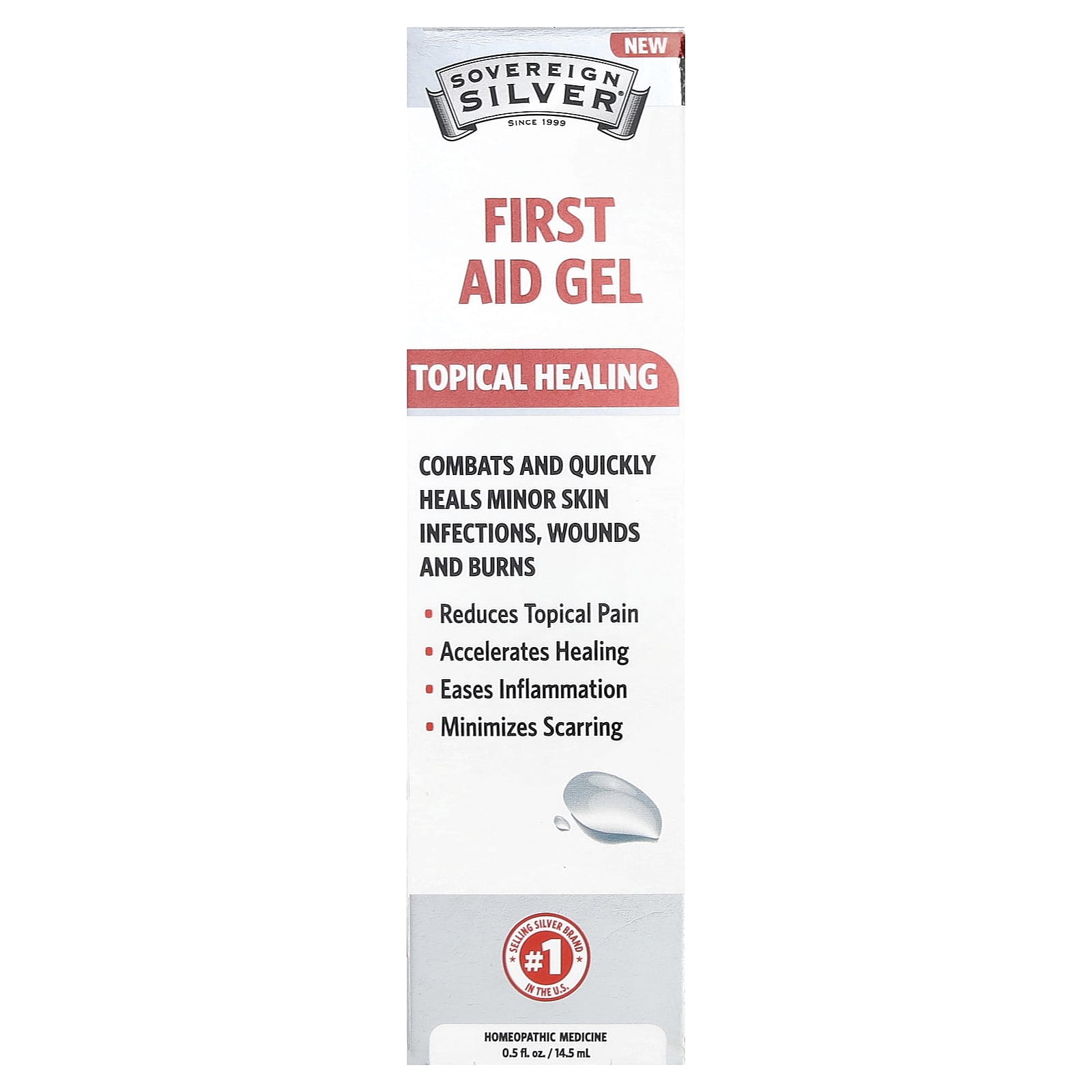 Sovereign Silver, First Aid Gel, 0.5 fl oz (14.5 ml) - Image 2