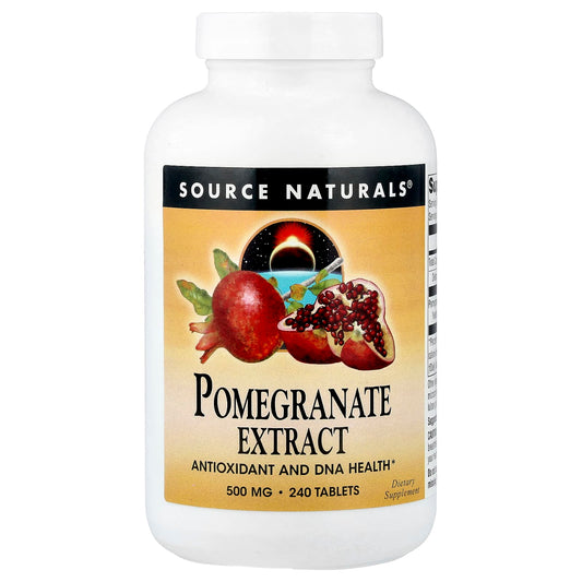 Source Naturals, Pomegranate Extract, 500 mg, 240 Tablets - Image 1