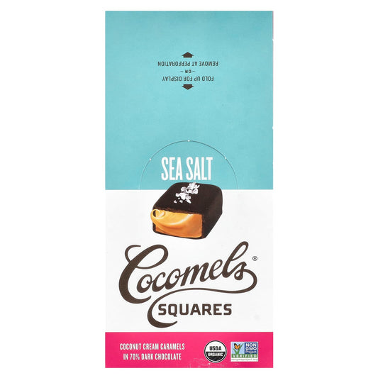 Cozy Cocomels Squares: USDA Organic Coconut Cream Caramels in Dark Chocolate - Image 1